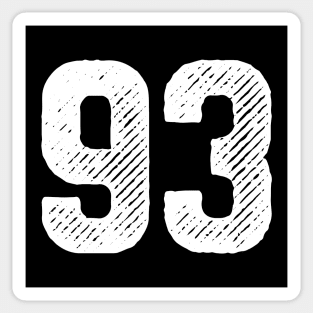 Ninety Three 93 Sticker